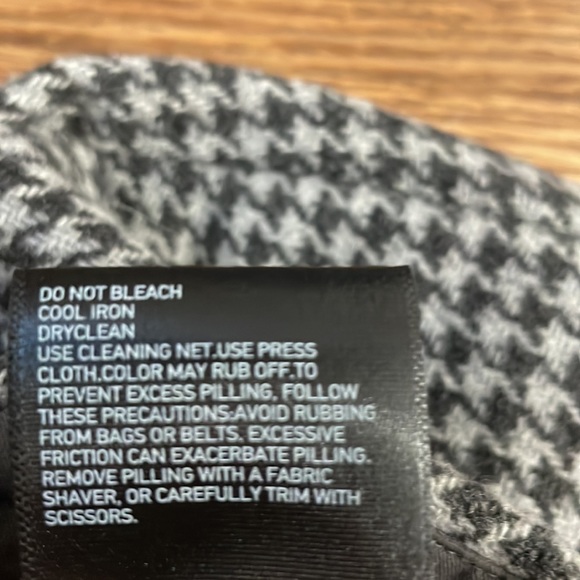 Houndstooth Patterned Lined Mini Skirt Grey/Dark Grey 6 #0066 - Picture 7 of 9